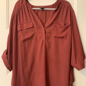 Sheer tunic blouse  (TORRID)